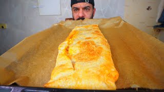 باستري محشي بنوعين جبنة واللحم والفلفل الحار Pastry Stuffed With Cheese, Beef & Spicy Paste Mukbang