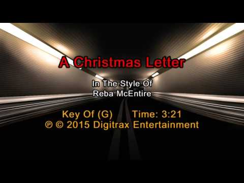 Reba McEntire – A Christmas Letter (Backing Track)