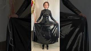 💥💋Sensationell. Ultra-Maxi-Latexkleid , getragen von Latex-Queen/Coach.  + Ultra-Highheels, Stiefel
