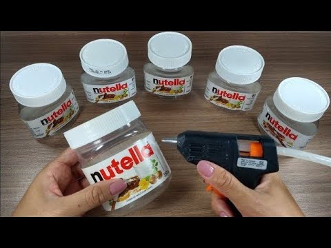 3 IDEIAS BELÍSSIMAS COM POTE DE NUTELLA ❤️