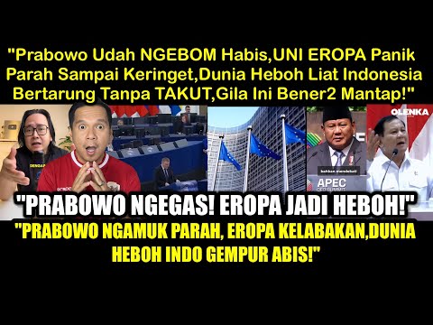 Gil4!, Dunia Beneran Heboh! Uni Eropa Panik Setengah Mati Abis Dibantai Habis-Habisan Sama Prabowo!