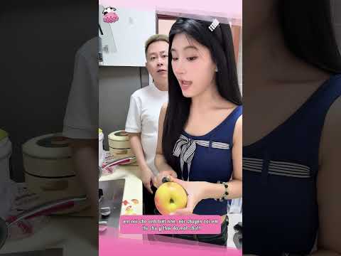 Em gái ngốc đang gọt táo thì phát đ.iên 😂😂 #shorts #haihuoc #funny #giaitri #haihuocvuinhon