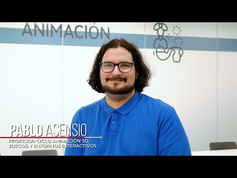 Pablo Asensio, profesor de CCC, presenta el Ciclo FP de Animación 3D, Juegos y Entornos Interactivos