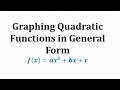 Quadratic Functions and Graphing