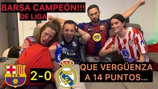 HINCHAS DEL REAL MADRID REACCIONAN AL 2-0 ACOMPAÑADOS DE HINCHAS DE BARCELONA Y AT.MADRID