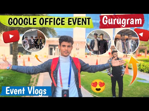 Google Office Event Gurgaon 😍 | YouTube Google Gemini 🔥 | Event Vlogs #youtubeshorts #googleoffice