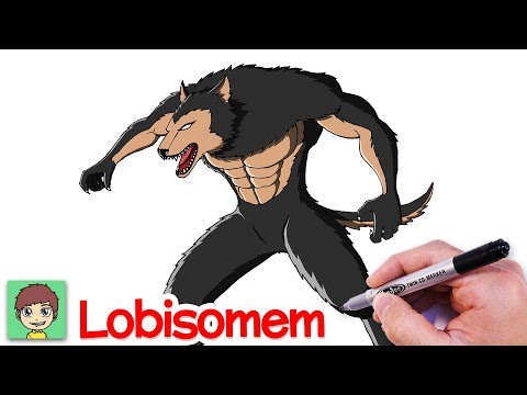 Como Desenhar um Lobisomem Passo a Passo - Desenho para desenhar