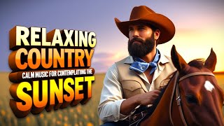 Relaxing Country Music 🤠 Calm Music For Contemplating The Sunset