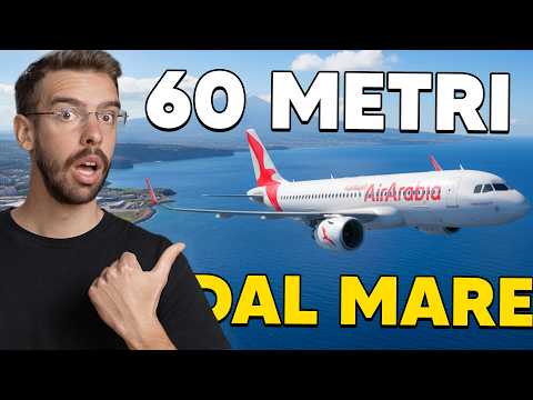 Aereo SFIORA IL MARE in DECOLLO - Paura a Catania 😨