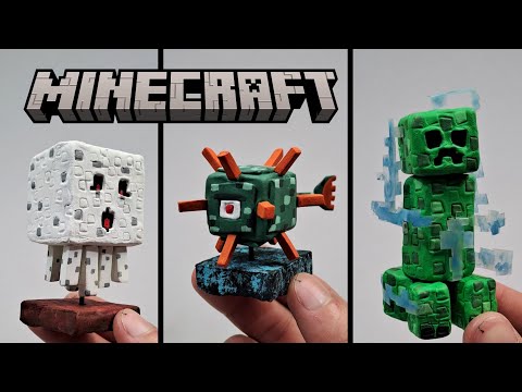 hago los MOBS de MINECRAFT (Figuras)  tutorial de plastilina / Foami Decima Badilla How To Make DYE