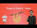 Ode Analysis and Sloth Appreciation