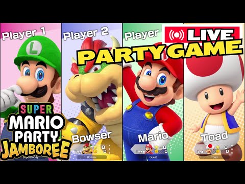 Super Mario Party Jamboree | LIVE | Party Game #gameplay #supermariopartyjamboree #mario #luigi