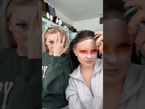 ORANGE eyes and CLOUDS as blush?? It’s Freaky Friday again!