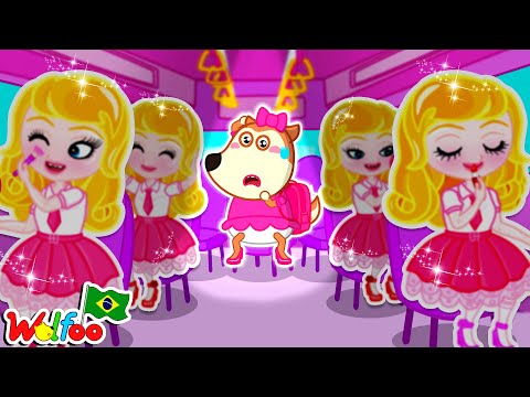 Lucy na escola de bonecas da Barbie - Wolfoo em Uma Nova História da Escola | @wolfooemportugues