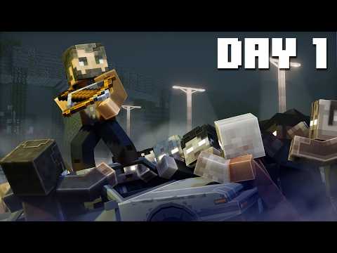 Minecraft's Best Players Simulate a Zombie Apocalypse in Minecraft Hardcore... Day 1 | Scenario SMP