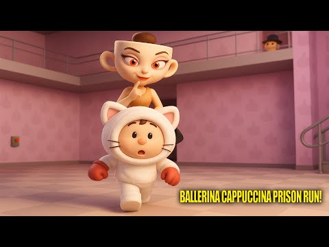 BALLERINA CAPPUCCINA HAPİSHANESİNDEN KAÇIYORUZ !!! | ROBLOX BALLERINA CAPPUCCINA PRISON RUN!