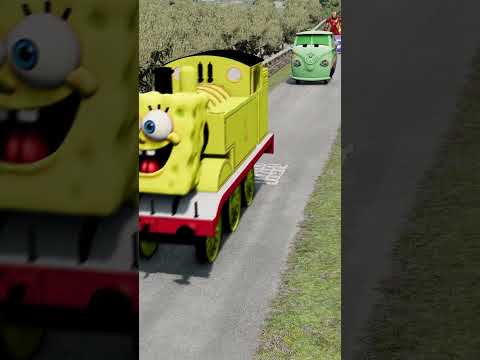 Crazy Cars Crossing Wooden Spikes Bollard | BeamNG.Drive