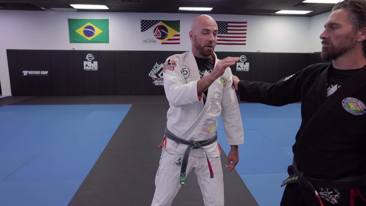 Shoulder grab defense (arm bent)