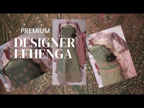 ARNG-3993 “The Lightning Green” Premium Designer Lehenga||Tissue||Crystal Stones||Zari