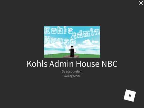 roblox kohls admin house gear codes