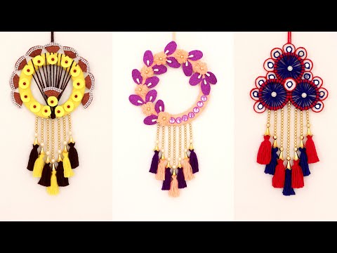 Easy and unique wall hanging | New wall hanging craft ideas | Amazing woolen craft ideas