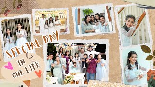 Happy day in our life#home #Happy #love #insta #celebration #ceremony #holycommunion #gown #event