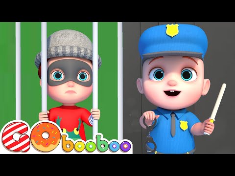 Police Officer Chase Baby Thief! | Police & Thief Songs | GoBooBoo Kids Songs & Nursery Rhymes