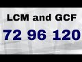 Finding LCM and GCF Using Factor Trees