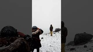 Cae nieve en el volcán Nevado de Toluca/Xinantécatl
