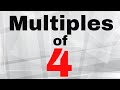 Multiples and Products of Four