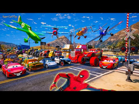 Cars McQueen Monster Truck High Impact Sally Carrera Tailgate Jackson Storm Airborne Brick Yardley