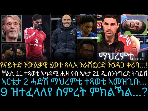 ኣርቴታ 2 ሓድሽ ማህረምቲ ተጻወቲ ኣመዝጊቡ...9 ዝተፈላለየ ስምረት ምክልኻል...?