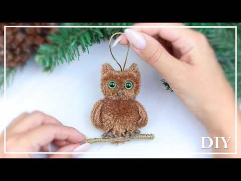 НОВИНКА! Как сделать удивительную СОВУ из пряжи на пальцах 🦉🧶 Yarn Owl making - DIY NataliDoma