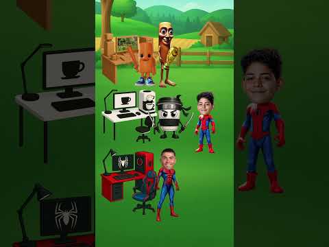 Help Cristiano Junior 🥹❤️ play Minecraft and Roblox on Ronaldo’s computer! 🎮🧱⚽👨‍👦
