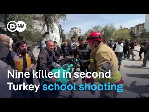 YouTube video thumbnail: Second Turkey School Shooting in 24 Hours Sees 9 Dead and 13 Wounded 