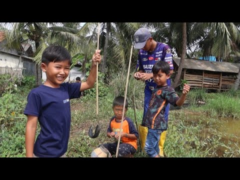 AWAS ATI ATI ikan ber bahaya!!!Di TANTANG mancing sama PENGGEMAR  auto kaburrr