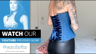 Shaylene Pase : Corset Story denim expert waist training overbust corset [PREVIEW]