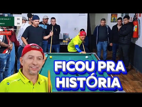 A PARTIDA MAIS BONITA DA HISTÓRIA DE BAIANINHO DE MAUÁ! #sinuca