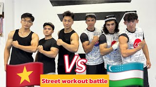 Jamshid_Jamshid vs hieucalis  street workout battle VIETNAM 🇻🇳