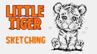 How to draw a little tigger for beginners