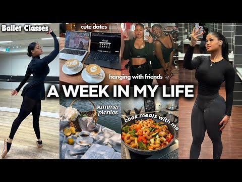 VLOG: Ballet Pointe Classes, Solo Dates, Girls Night, Cooking, Juicy Leg Workout