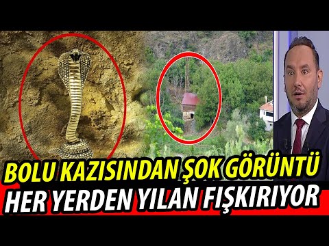 BOLU KAZISINDAN ŞOK GİZLİ GÖRÜNTÜ! HER YERDEN TILSIMLI YILAN FIŞKIRIYOR