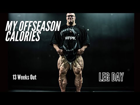 My Offseason Calories Revealed | Leg Day | Quads Hams | Nick Walker