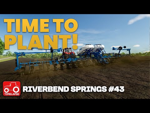 PLANTING CROPS WITH THE NEW PLANTER!! Riverbend Springs FS25 Timelapse Farming Simulator 25 Ep 43