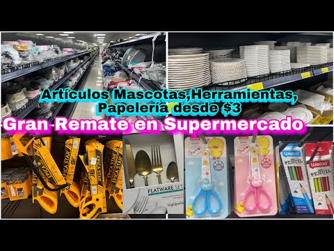 Remates Artículos Hogar, Herramientas, Mascotas, Papeleria desde $3 izazaga cdmx GRAN SUPERMERCADO