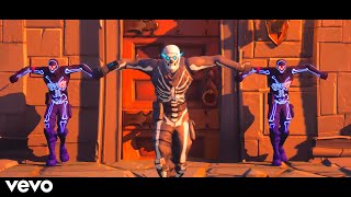 Spooky Scary Skeletons (The Living Tombstone Remix) Fortnite Music Video