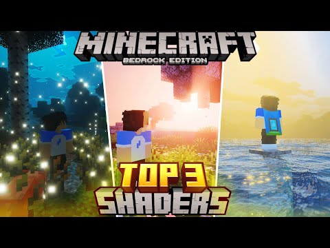 TOP 3 MELHORES SHADERS PARA MINECRAFT PE 1.21 - SHADERS ANDROID MINECRAFT BEDROCK