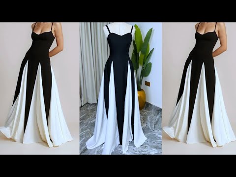 SEWING TUTORIAL: How to sew a style long gored dress