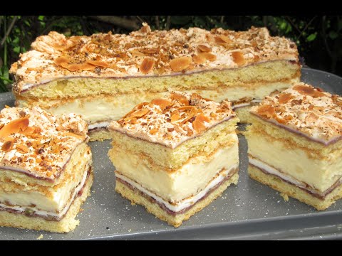 Królowa Ciast Pychotka/Pani Walewska na dużą blaszkę najlepszy przepis #pychotka #paniwalewska