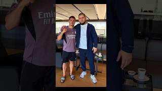 Brahim Diaz and Khabib Nurmagomedov 🇲🇦🤝🇷🇺 #brahimdiaz #khabib #madrid  #morocco #fyp